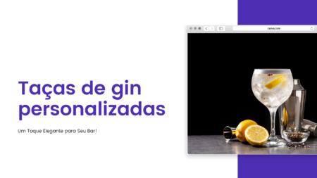 Taças de gin personalizadas